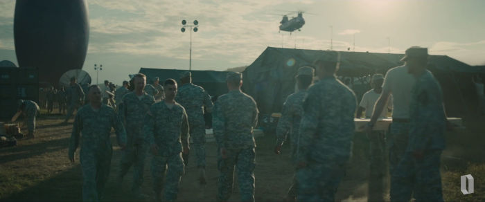 check out that alien landing pad looming in the background of this army base w700